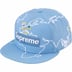 Supreme Worldwide Box Logo New Era - Light Blue (front)