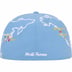 Supreme Worldwide Box Logo New Era - Light Blue (front)