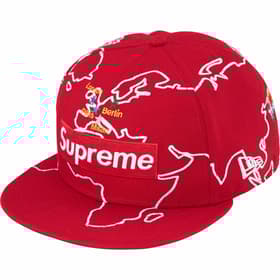 Supreme Worldwide Box Logo New Era Red