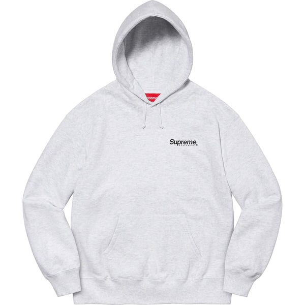 Supreme Worldwide Hooded Sweatshirt - Ash Grey (front)