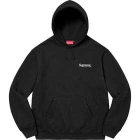 Supreme Worldwide Hooded Sweatshirt Black