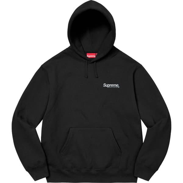 Supreme Worldwide Hooded Sweatshirt - Black (front)