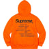 Supreme Worldwide Hooded Sweatshirt - Dark Orange (front)