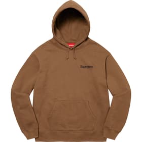 Supreme Worldwide Hooded Sweatshirt Olive Brown
