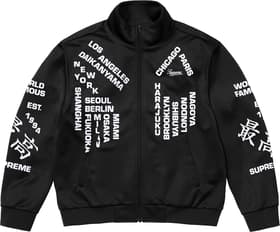Supreme Worldwide Tricot Track Jacket Black