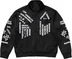 Supreme Worldwide Tricot Track Jacket - Black (front)