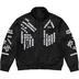Supreme Worldwide Tricot Track Jacket - Black (front)