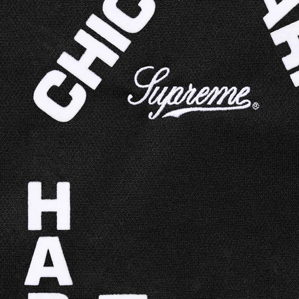 Supreme Worldwide Tricot Track Jacket - Black (front)