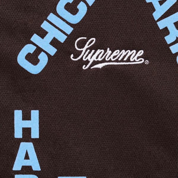 Supreme Worldwide Tricot Track Jacket - Brown (front)