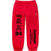 Supreme Worldwide Tricot Track Pant - Red (front)