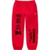 Supreme Worldwide Tricot Track Pant - Red (front)