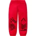 Supreme Worldwide Tricot Track Pant - Red (front)