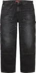 Supreme Worn Double Knee Denim Painter Jean - Washed Black (front)
