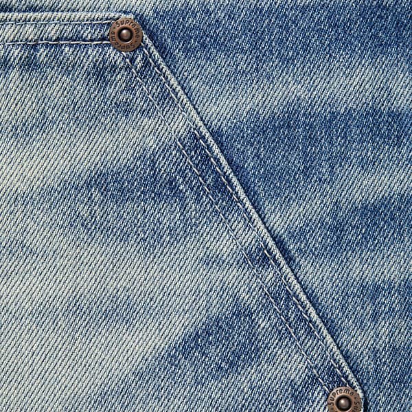 Supreme Worn Double Knee Denim Painter Jean - Washed Indigo (front)