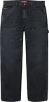 Supreme Worn Double Knee Painter Pant - Black (front)