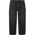 Supreme Worn Double Knee Painter Pant - Black (front)
