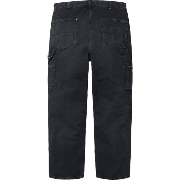 Supreme Worn Double Knee Painter Pant - Black (front)