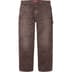 Supreme Worn Double Knee Painter Pant - Brown (front)