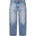 Supreme Worn Double Knee Painter Pant - Denim (front)