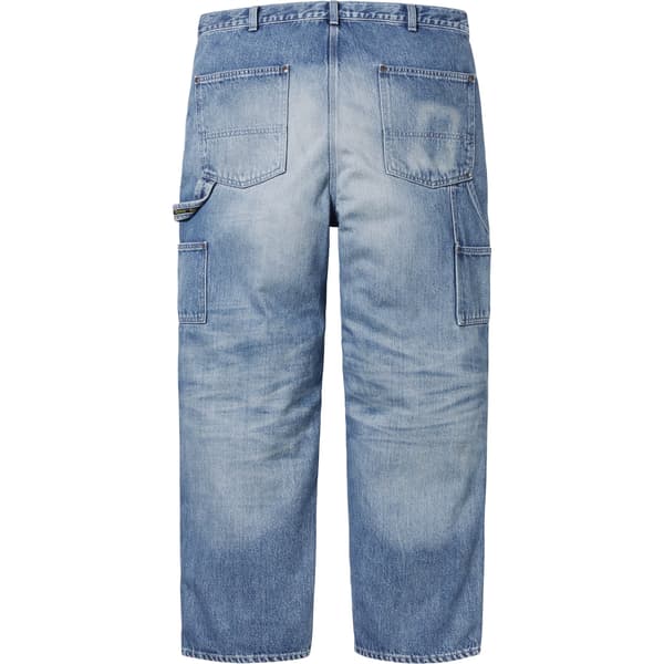 Supreme Worn Double Knee Painter Pant - Denim (front)