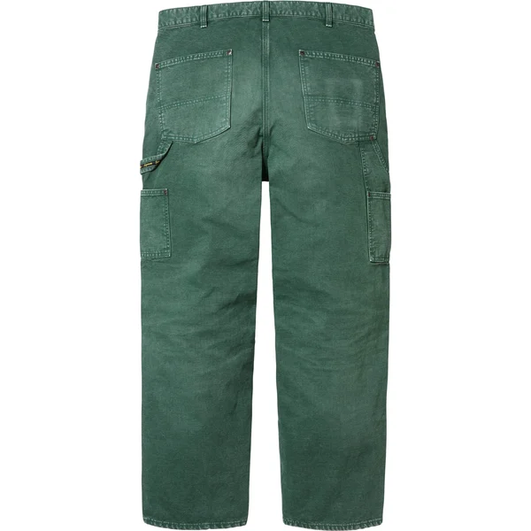Supreme Worn Double Knee Painter Pant - Green (front)
