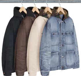 Supreme Worn Hooded Chore Coat