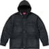 Supreme Worn Hooded Chore Coat - Black (front)
