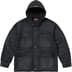 Supreme Worn Hooded Chore Coat - Black (front)