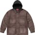 Supreme Worn Hooded Chore Coat - Brown (front)