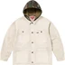 Supreme Worn Hooded Chore Coat - Natural (front)