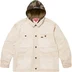 Supreme Worn Hooded Chore Coat - Natural (front)