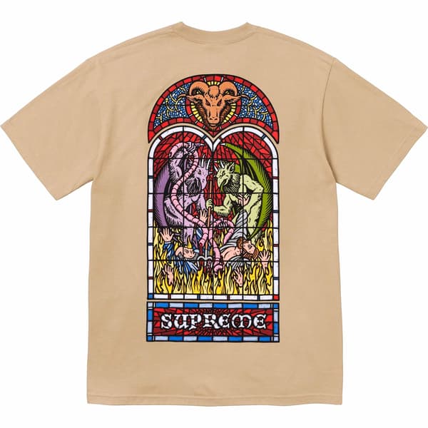 Supreme Worship Tee - Khaki (front)