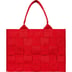 Supreme Woven Large Tote - Red (front)