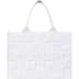 Supreme Woven Large Tote - White (front)