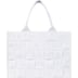 Supreme Woven Large Tote - White (front)