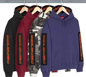 Supreme Woven Patches Hooded Sweatshirt
