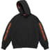 Supreme Woven Patches Hooded Sweatshirt - Black (front)