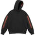 Supreme Woven Patches Hooded Sweatshirt - Black (front)