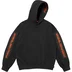 Supreme Woven Patches Hooded Sweatshirt - Black (front)
