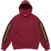 Supreme Woven Patches Hooded Sweatshirt - Cardinal (front)