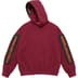 Supreme Woven Patches Hooded Sweatshirt - Cardinal (front)