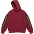 Supreme Woven Patches Hooded Sweatshirt - Cardinal (front)
