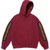 Supreme Woven Patches Hooded Sweatshirt - Cardinal (front)