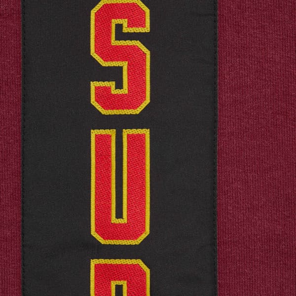 Supreme Woven Patches Hooded Sweatshirt - Cardinal (front)