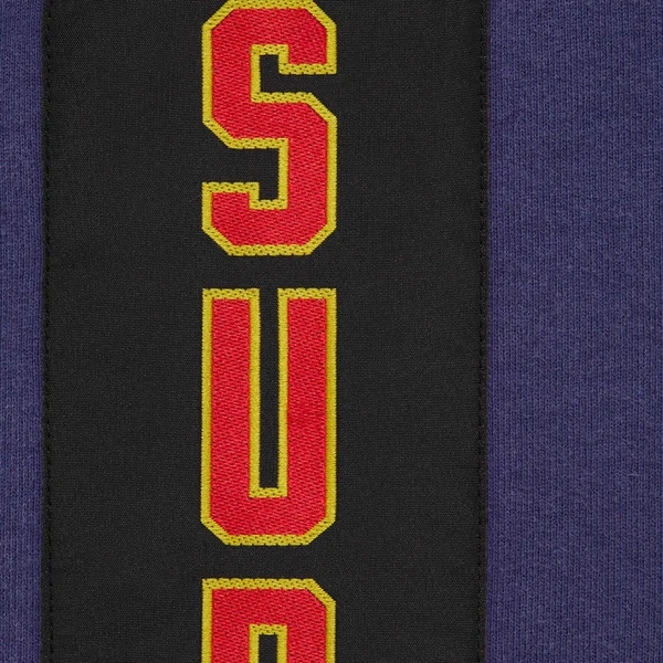 Supreme Woven Patches Hooded Sweatshirt - Dark Royal (front)