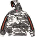 Supreme Woven Patches Hooded Sweatshirt - Snow Camo (front)