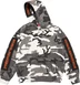 Supreme Woven Patches Hooded Sweatshirt - Snow Camo (front)