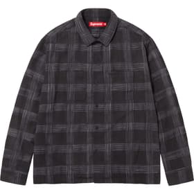 Supreme Woven Plaid Shirt Black