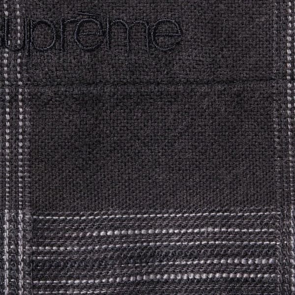 Supreme Woven Plaid Shirt - Black (front)