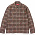 Supreme Woven Plaid Shirt - Light Brown (front)